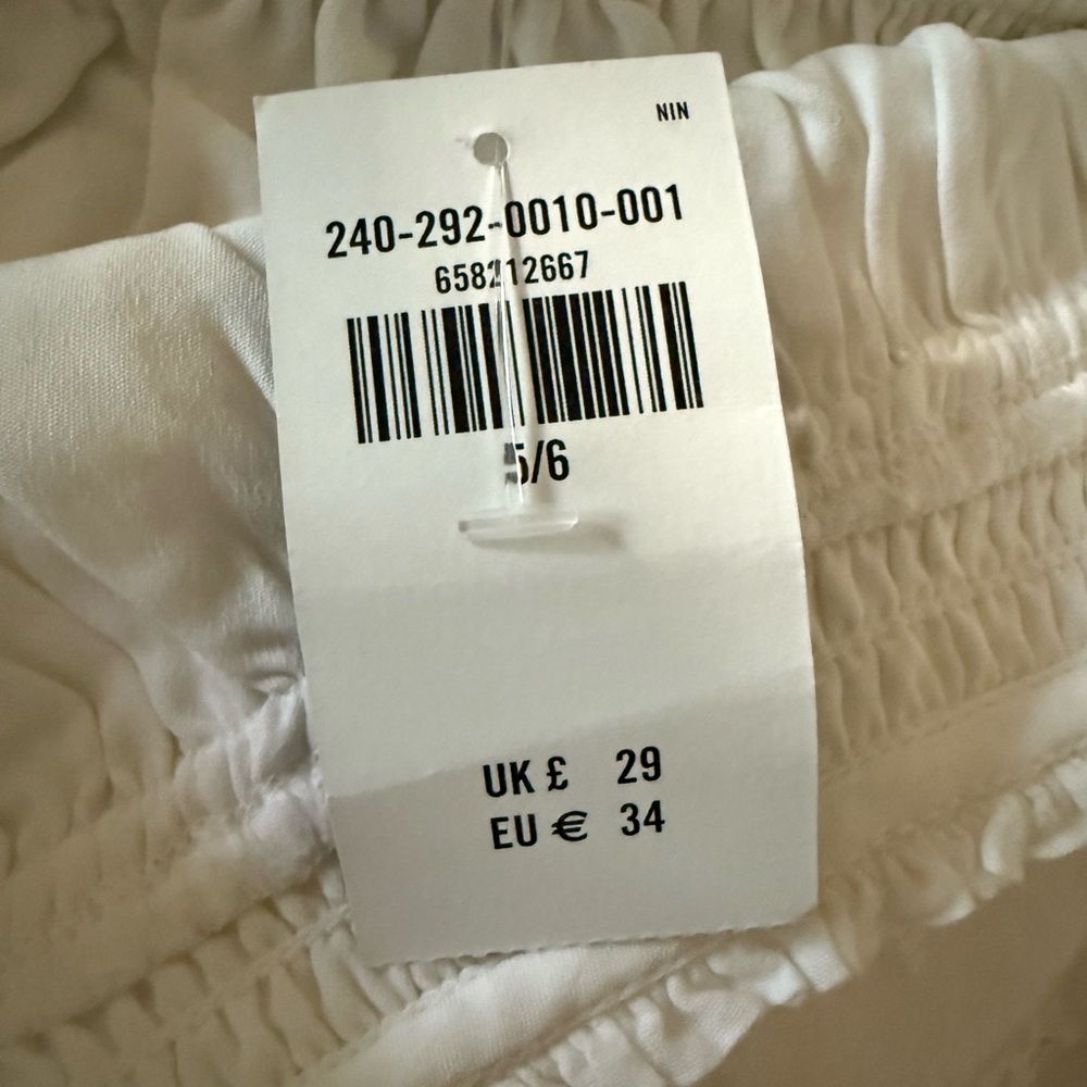 NEW Abercrombie Kids White Embroidered Shorts Set - Picture 8 of 16